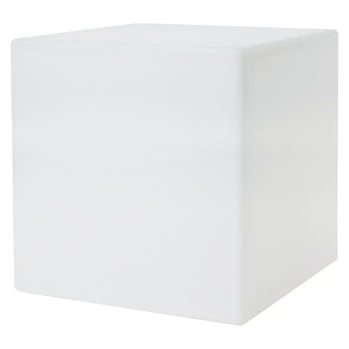 8 Seasons Design Shining LED-Dekoleuchte Cube - 6 W, Weiß, L x B x H: 33 x 33 x 33 cm - Ein strahlend weißer Würfel, der mit seinem minimalistischen Design und seiner klaren Formgebung überzeugt. Ideal für moderne Räume.