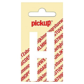 Pickup Etiqueta adhesiva (Motivo: H, Blanco, Altura: 60 mm)