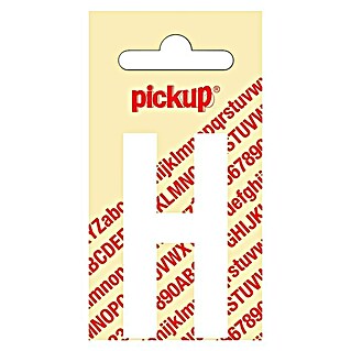 Pickup Sticker (Motief: H, Wit, Hoogte: 60 mm)