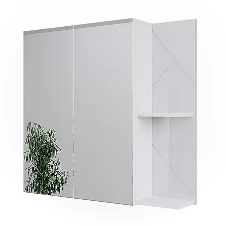 Vicco  Spiegelschrank Irma Weiß/Weiß Hochglanz