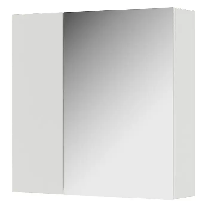 Vicco Spiegelschrank Leopold Weiß Mit Regalböden und 1 Spiegeltür - B x H: 60 x 59,2 cm, Sonstiges, Weiß