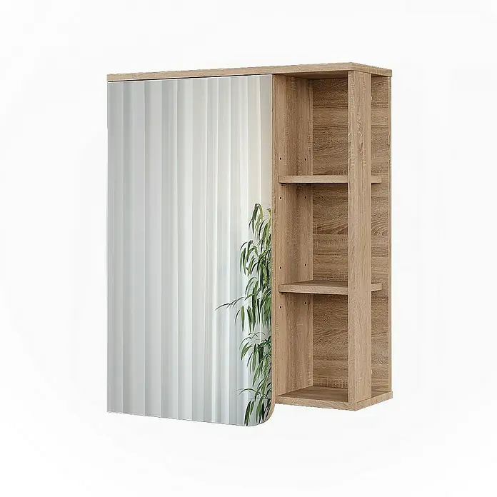 Vicco Spiegelschrank Karen Sonoma/Weiß - B x H: 60 x 75 cm, Sonstiges, Sonoma/Weiß
