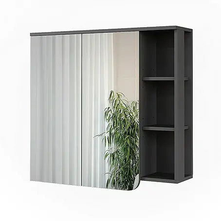 Vicco  Spiegelschrank Karen Anthrazit/Weiß
