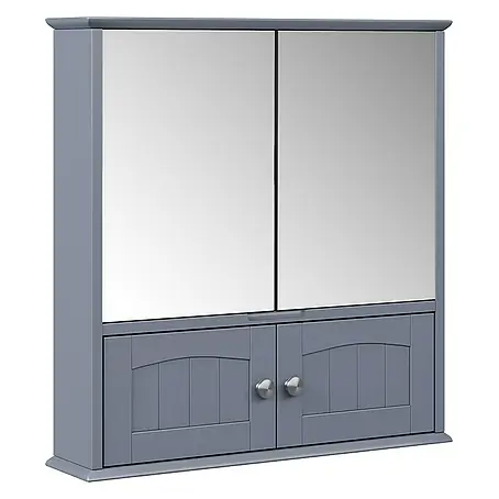 Vicco  Spiegelschrank Bianco Grau