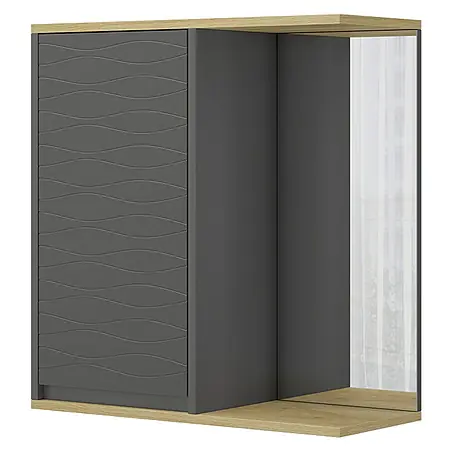 Vicco  Spiegelschrank Livia Anthrazit