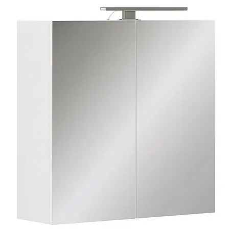 Vicco  Spiegelschrank Lavio Weiß mit LED-Beleuchtung