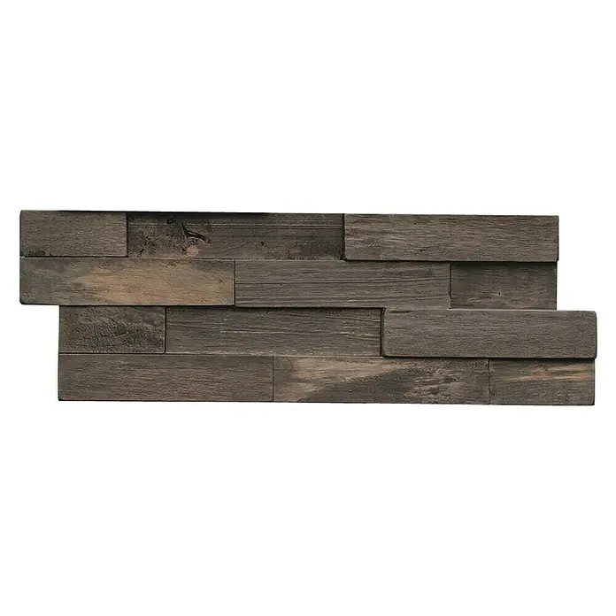 Indo Wandpaneel 3D Wall Driftwood Bali Sea - Hevea, 560 x 200 x 10 mm, 1,008 m² - Diese Wandpaneele aus Altholz verleihen jedem Raum einen rustikalen Charme. Die Paneele sind einfach zu installieren und sorgen für einen Blickfang.