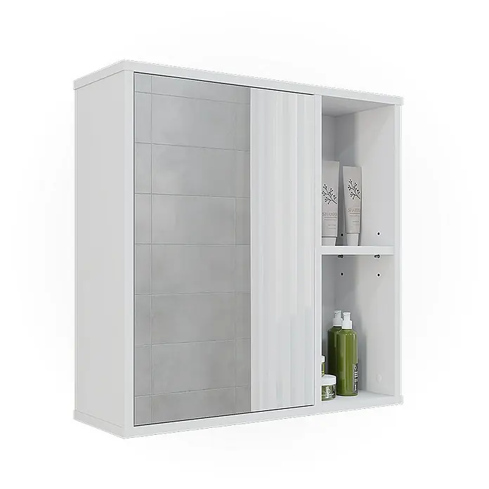 Vicco Spiegelschrank Leano Weiß - Sonstiges, Weiß