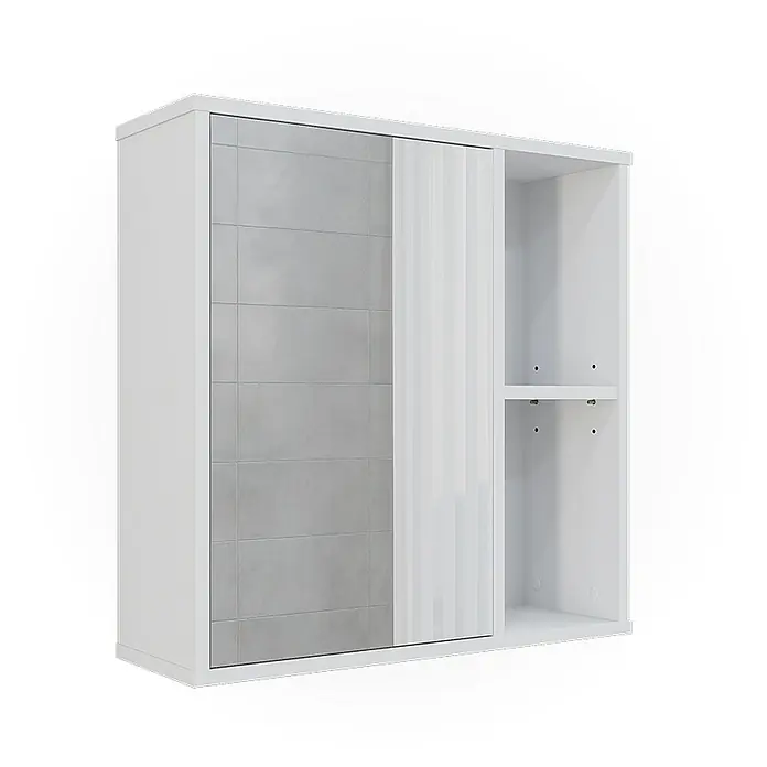Vicco Spiegelschrank Leano Weiß - Sonstiges, Weiß