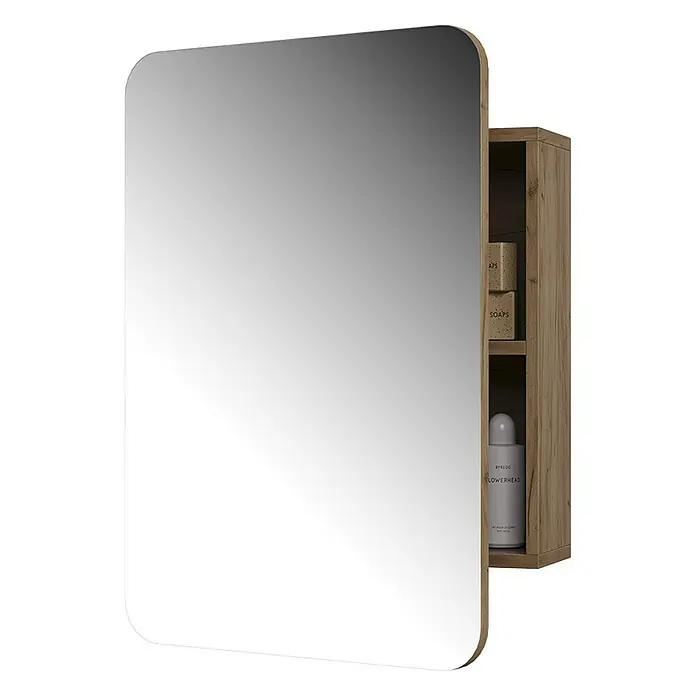 Vicco Spiegelschrank Zino Goldkraft Eiche mit Regalen - Sonstiges, Goldkraft Eiche