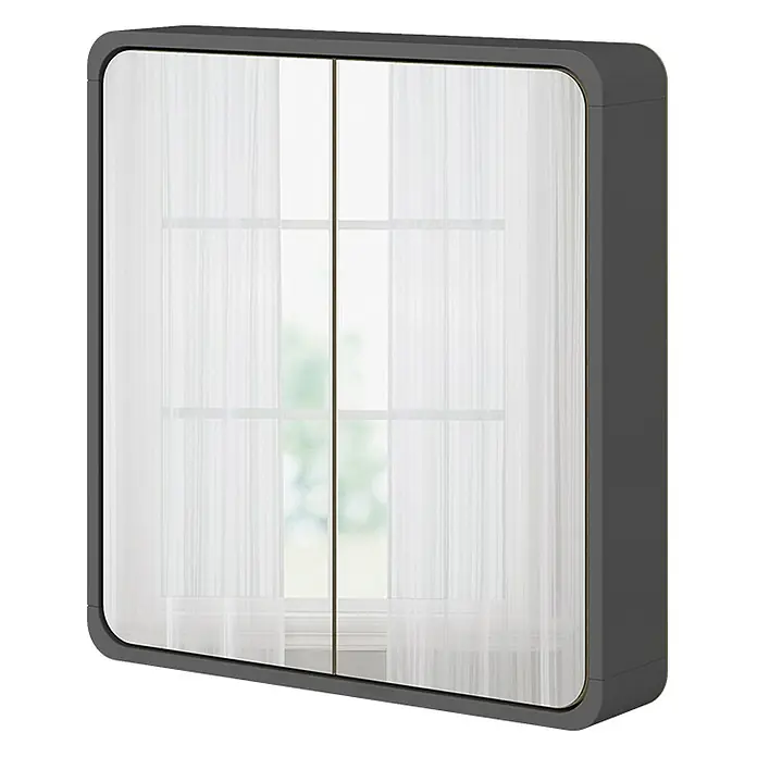 Vicco Spiegelschrank Arla Anthrazit/Eiche - Sonstiges, Anthrazit/Eiche