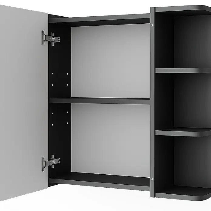 Vicco Spiegelschrank Fynn Anthrazit - Sonstiges, Anthrazit