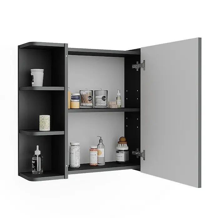 Vicco Spiegelschrank Fynn Anthrazit - Sonstiges, Anthrazit