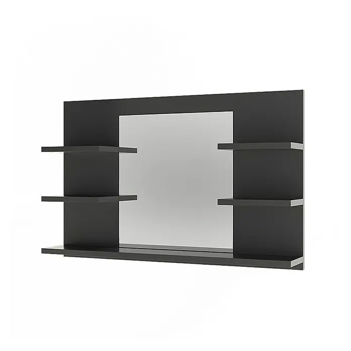 Vicco Spiegelschrank Wilbur Anthrazit mit Regalen - B x H: 78 x 50 cm, Sonstiges, Anthrazit
