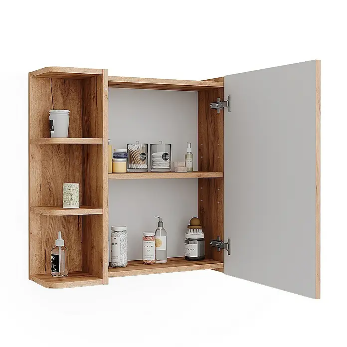 Vicco Spiegelschrank Fynn Goldkraft Eiche - Sonstiges, Goldkraft Eiche