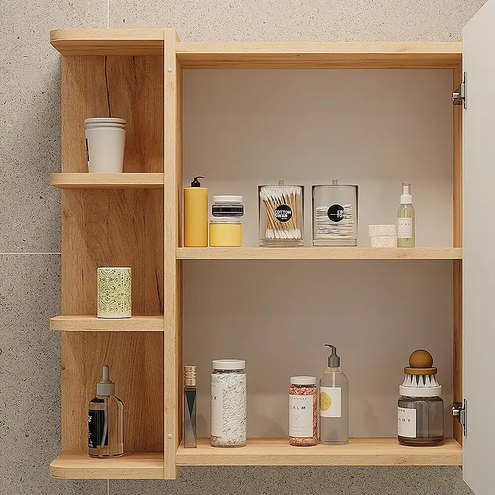 Vicco Spiegelschrank Fynn Goldkraft Eiche - Sonstiges, Goldkraft Eiche