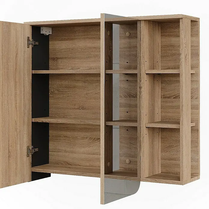 Vicco Spiegelschrank Karen Sonoma - B x H: 80 x 75 cm, Sonstiges, Sonoma