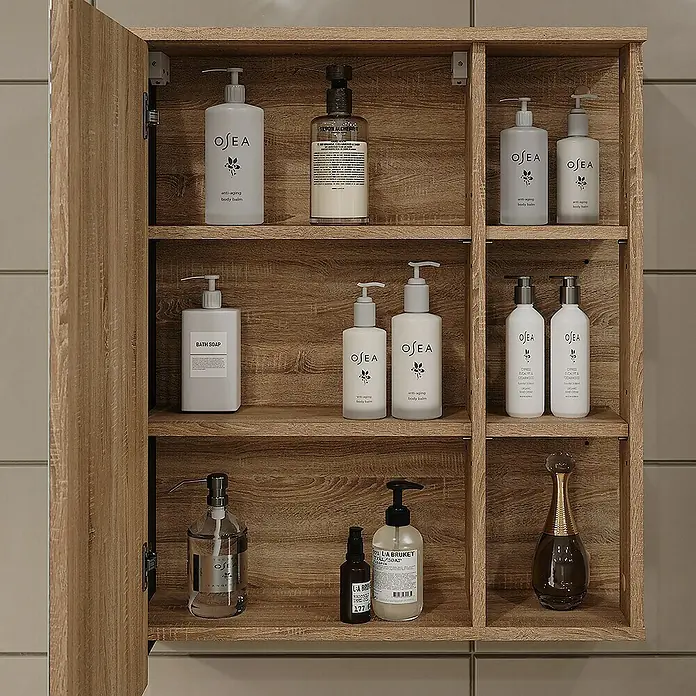 Vicco Spiegelschrank Karen Sonoma - B x H: 60 x 75 cm, Sonstiges, Sonoma