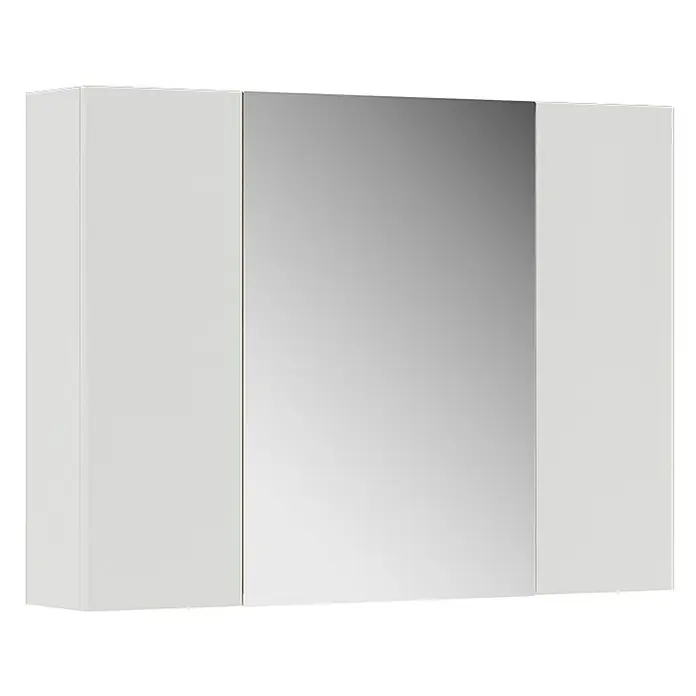 Vicco Spiegelschrank Leopold Weiß mit Regalen - B x H: 80 x 59,2 cm, Sonstiges, Weiß
