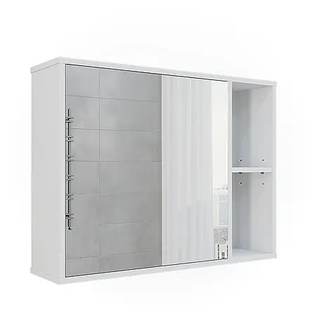 Vicco  Spiegelschrank Leano Weiß