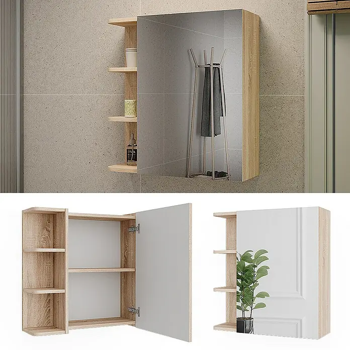 Vicco Spiegelschrank Fynn Sonoma - Sonstiges, Sonoma
