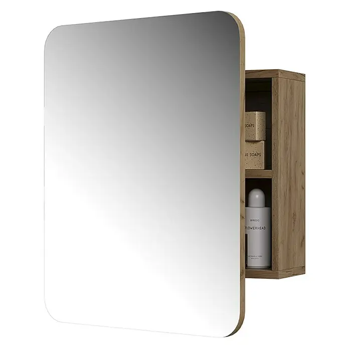 Vicco Spiegelschrank Zino Goldkraft Eiche mit Regalen - Sonstiges, Goldkraft Eiche