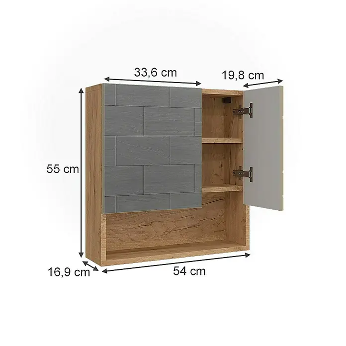 Vicco Spiegelschrank Irma Beige - Sonstiges, Beige