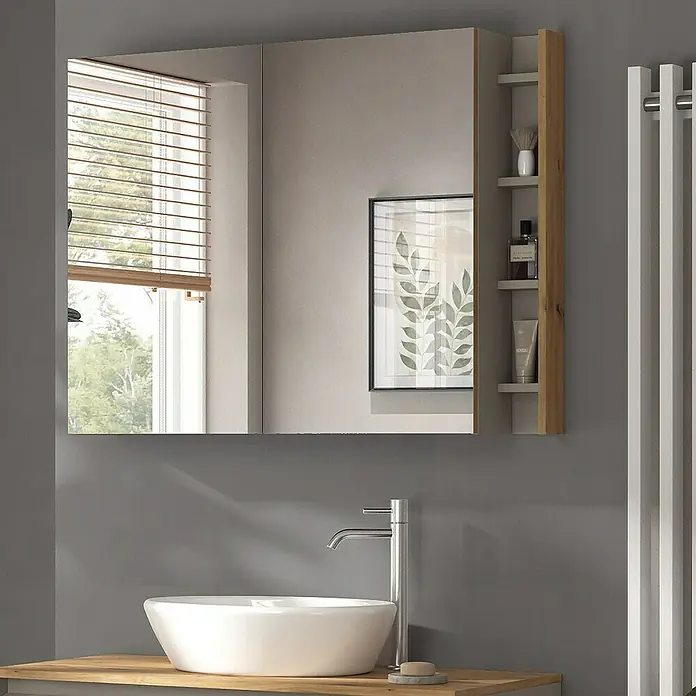 Vicco Spiegelschrank Edelin Cashmere mit Regalen - Sonstiges, Cashmere