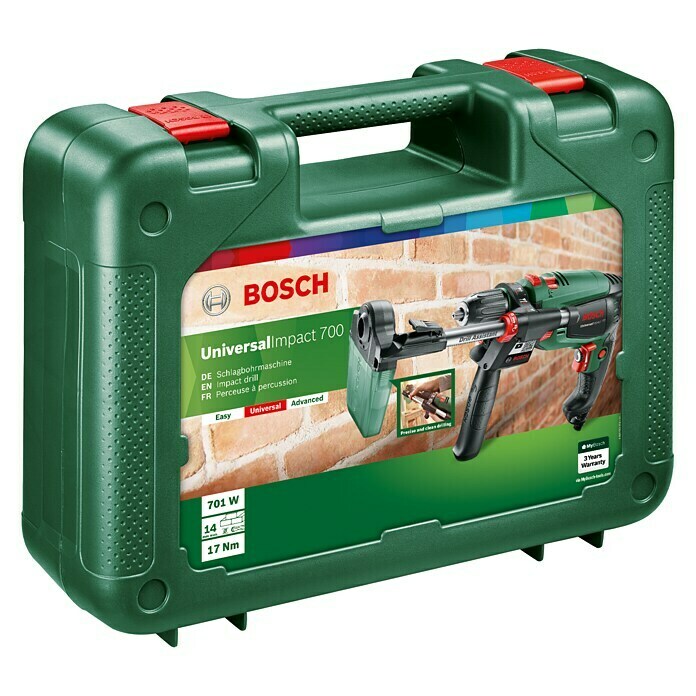 Bosch Schlagbohrmaschine UniversalImpact 700700 W, Leerlaufdrehzahl: 50 U/min - 3.000 U/min, Mit Drill-Assistant Unknown