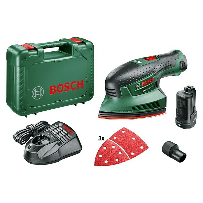 Bosch Akku-Multischleifer EasySander 1212 V, 2 Akkus, 22.000 U/min Left Side View