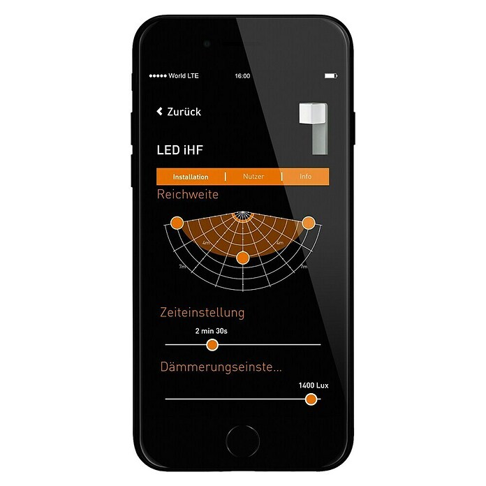 Steinel Sensor-LED-Außenwandleuchte L 840 LED iHF (9,5 W, Anthrazit, L x B x H: 11 x 11 x 13,35 cm)