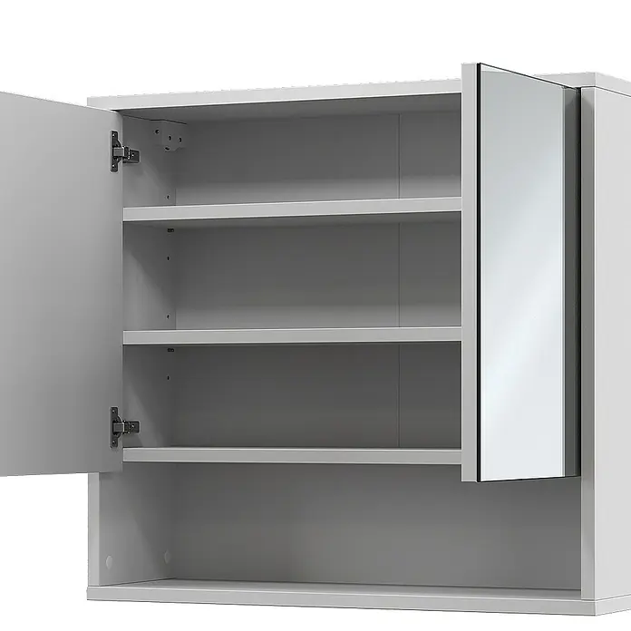 Vicco Spiegelschrank Eliza Weiß mit 2 Türen - Sonstiges, Weiß