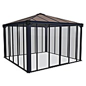 Palram Gartenpavillon Ledro 3600 (L x B: 360 x 360 cm, Anthrazit, Bronze)