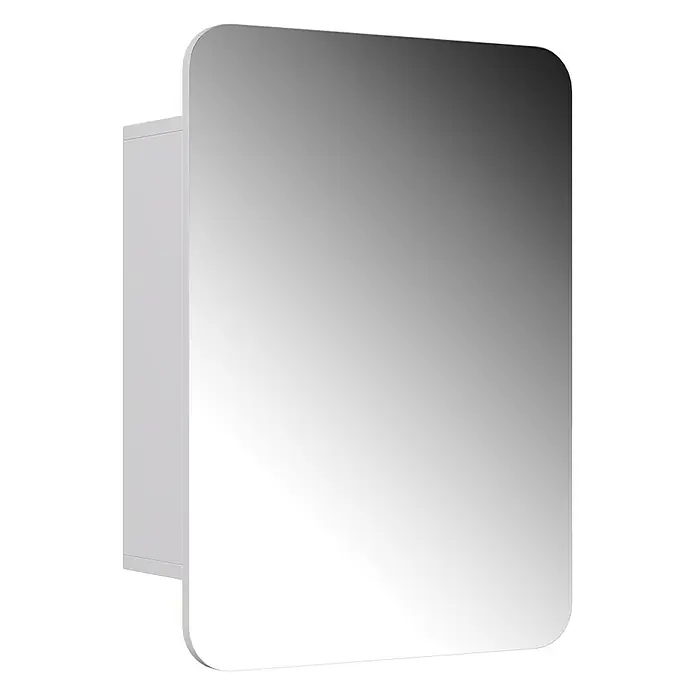 Vicco Spiegelschrank Zino Weiß mit Regalen - B x H: 70 x 50 cm, Sonstiges, Weiß