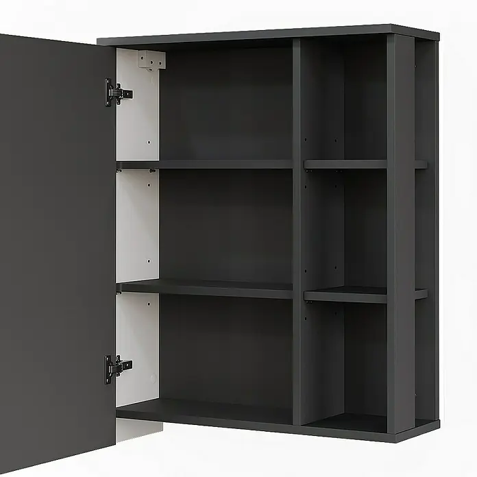 Vicco Spiegelschrank Karen Anthrazit/Weiß - B x H: 60 x 75 cm, Sonstiges, Anthrazit/Weiß