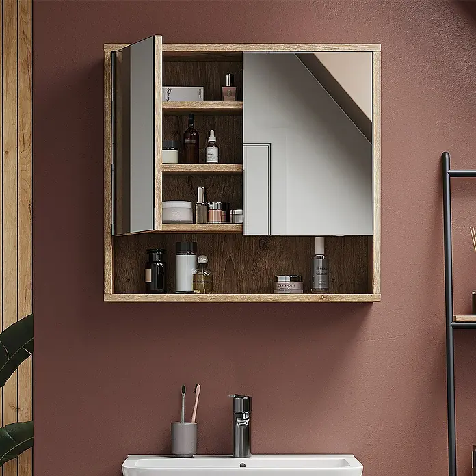 Vicco Spiegelschrank Eliza Viking Oak mit 2 Türen - Sonstiges, Viking Oak