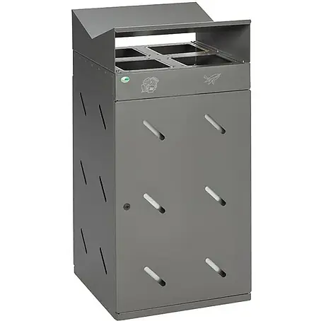 Proregal  Wertstoffsammler robust 4-Fach-Einwurf