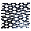 Mosaikfliese Brick XAM A431 (30,6 x 32,4 cm, Schwarz, Matt)