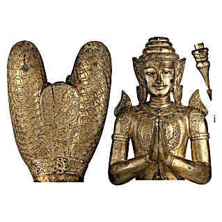 Komar Dekosticker (Buddha, Gold, 100 x 70 cm, 3 -tlg.)