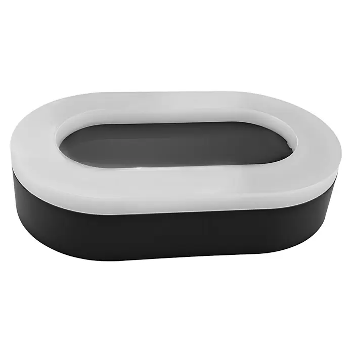 Lavida LED-Außenwandleuchte Oval - 11 W, 4,2 x 11,3 x 19 cm, Schwarz, IP65 - Schlichte ovale Tischleuchte in Schwarz und Weiß. Elegante Akzentbeleuchtung für jeden Raum, die ein modernes Ambiente schafft und für eine angenehme Atmosphäre sorgt.