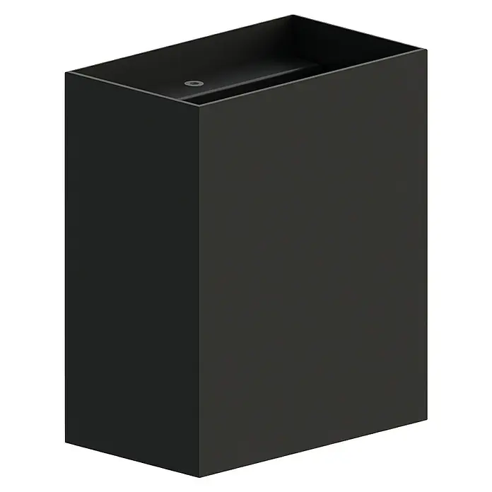 Starlux LED-Außenwandleuchte Effect - 6 W, 10 x 6 x 12 cm, Anthrazit, IP65 - Eine moderne, schwarze Waschbecken-Säule. Das minimalistische Design macht sie zu einer eleganten Ergänzung für jedes Badezimmer.