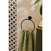 Cosmic Toallero de anilla Dual Start (Ancho: 20 cm, Negro, Mate) | BAUHAUS