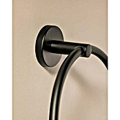Cosmic Toallero de anilla Dual Start (Ancho: 20 cm, Negro, Mate) | BAUHAUS