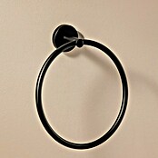 Cosmic Toallero de anilla Dual Start (Ancho: 20 cm, Negro, Mate) | BAUHAUS