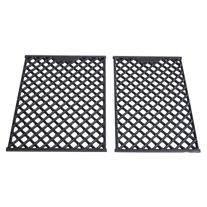 Kingstone Cube Grillrost - Passend für: Kingstone Cube Outdoorküche 4500, Gusseisen - Zwei robuste, schwarze Kingstone Grillroste mit markanter Rautenstruktur für optimales Grillergebnis.