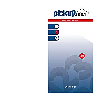 Pickup 3D Home Cartel (L x An: 20 x 20 cm, Blanco)