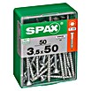 Spax Universalschraube T-Star plus (Ø x L: 3,5 x 50 mm, WIROX Oberfläche, T-Star plus, 50 Stk.)