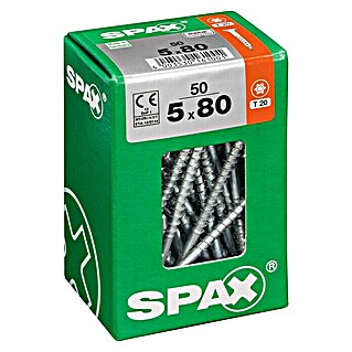 Spax Universalschraube (Ø x L: 5 x 80 mm, WIROX Oberfläche, T-Star plus, 50 Stk.)