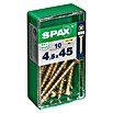 Spax Universalschraube (Ø x L: 4,5 x 45 mm, Vollgewinde, 10 Stk.)