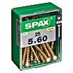Spax Tornillo universal (Ø x L: 5 x 60 mm, Rosca completa, 25 uds.)